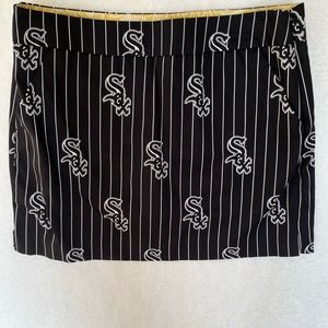 NWT Women’s Loudmouth Ladies Chicago White Sox Baseball Skirt Size 10